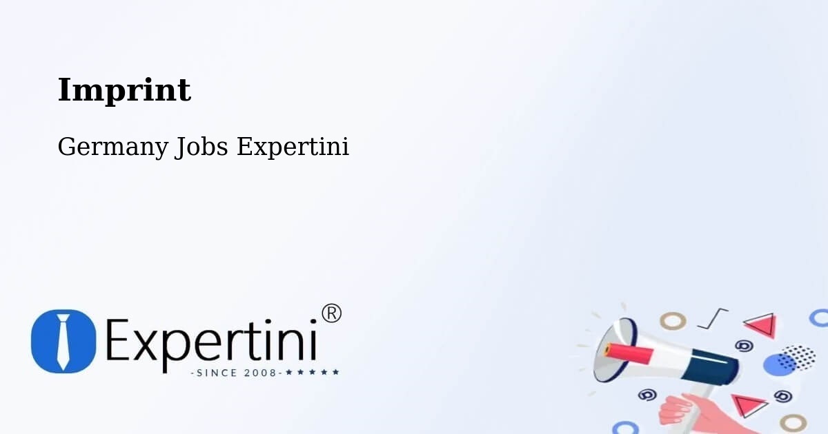 Imprint – Coburg - Germany Jobs Expertini